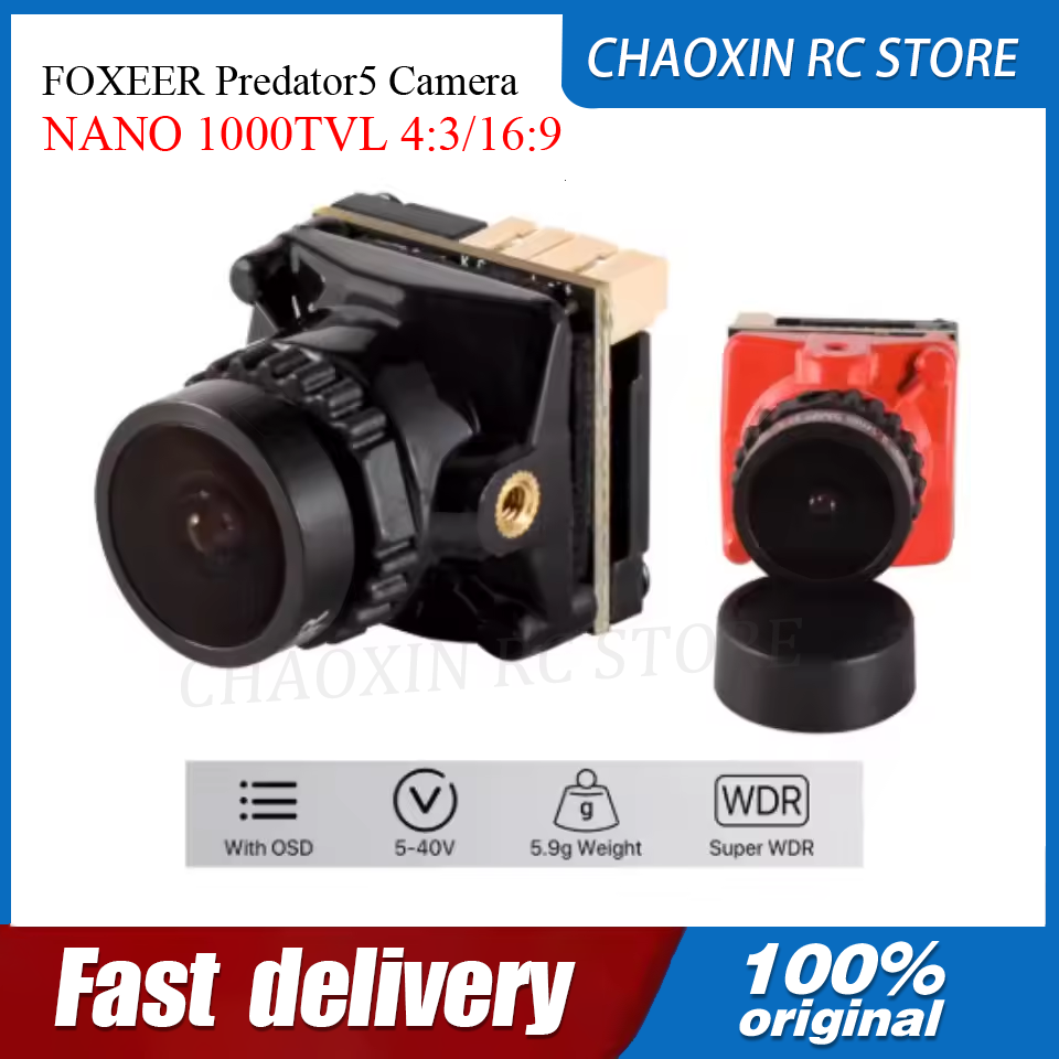 Drone With Camera - FOXEER Predator5 caméra NANO 1000TVL 4:3/16:9