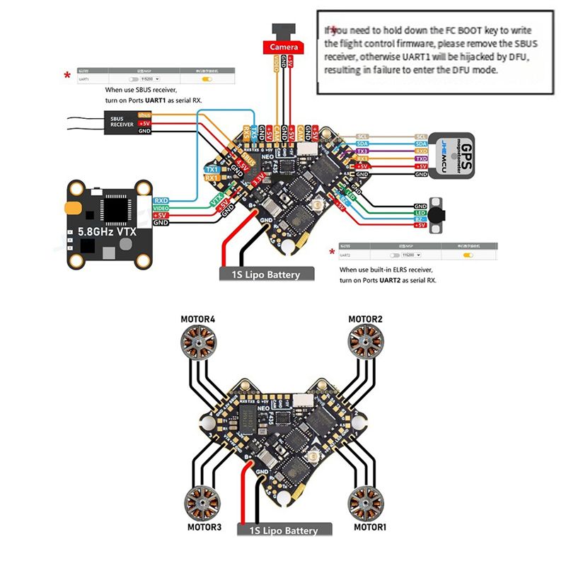 Contrôleur de vol FBIL-F435 NE - 4 In 1 Esc avis et prix