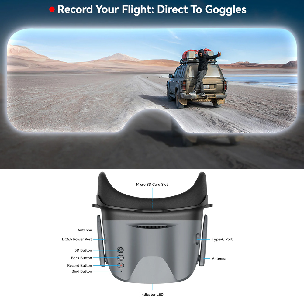 Lunettes FPV BETAFPV VR04 HD P - Fpv Goggles avis et prix
