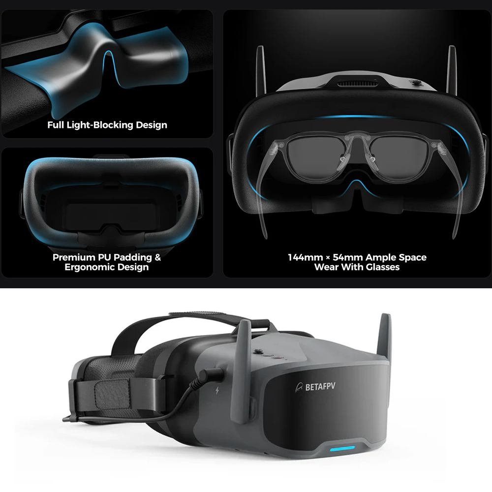 Lunettes FPV BETAFPV VR04 HD P - Fpv Goggles avis et prix