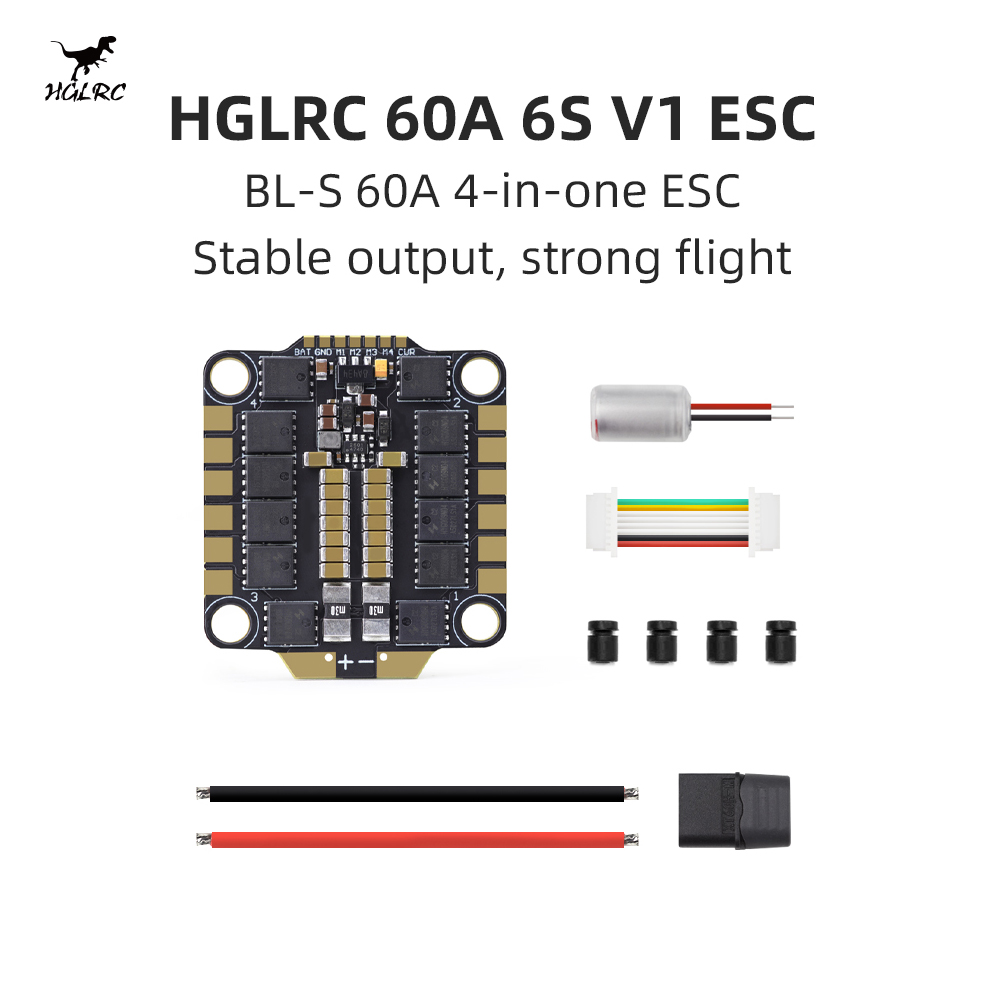 HGLRC 60A 6S V1 4 en 1 ESC BLH - 4 In 1 Esc avis et prix
