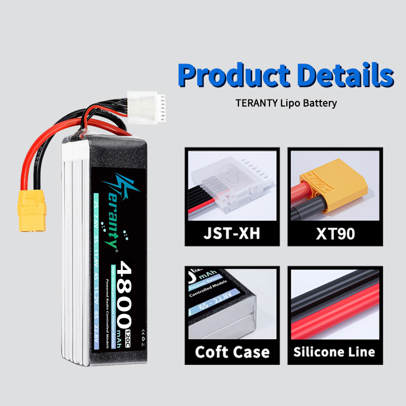 Batterie Lipo TERANTY 6S 4800m - Lipo Battery 6S avis et prix